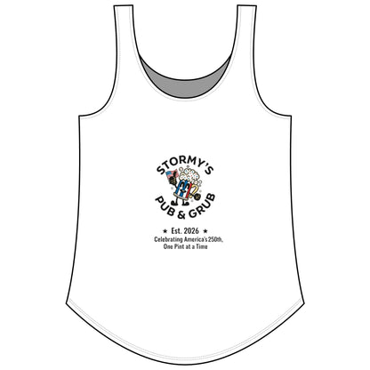 Women's Tank — "Stars, Stripes & Cold Pints" Stormys Pub Tank Top