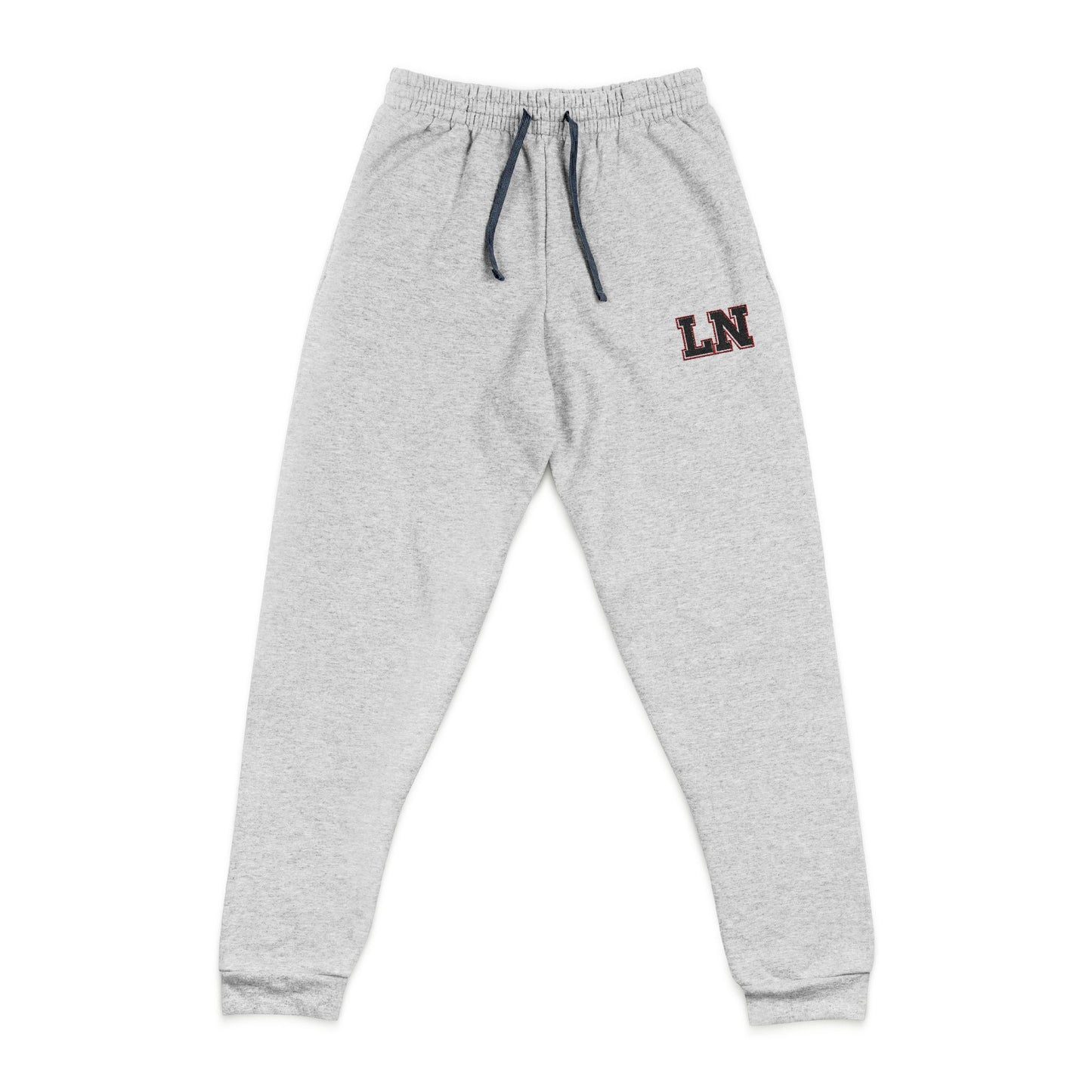 Lakeville North athletic heather cozy joggers for everyday comfort with tapered silhouette and embroidered detail.