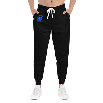 Tartan Titans Black Athletic Joggers - Comfort for Fitness Enthusiasts