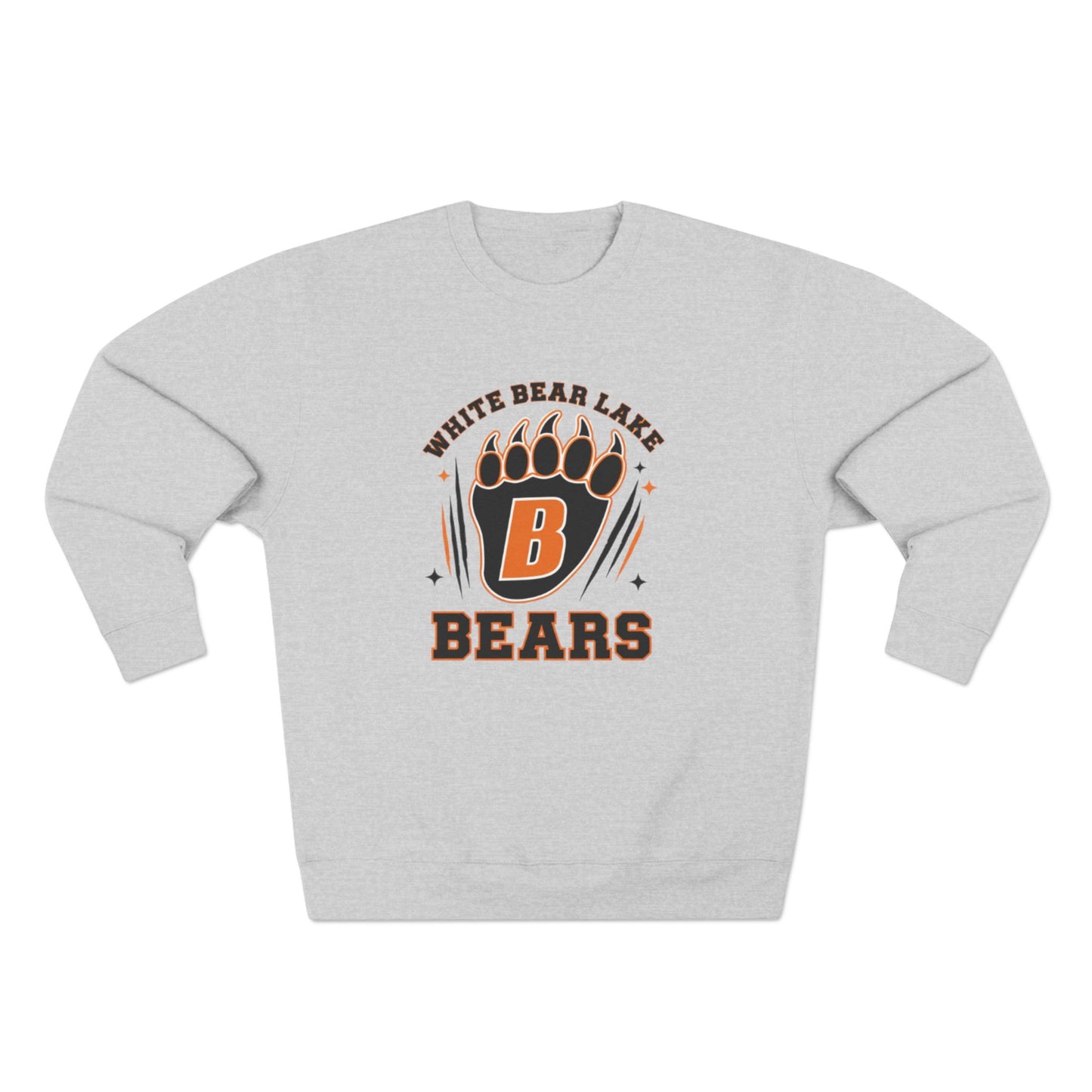 White Bear Lake Bears Crewneck Sweatshirt — Bear Crest School Spirit