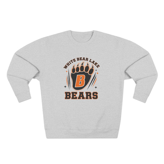 White Bear Lake Bears Crewneck Sweatshirt — Bear Crest School Spirit