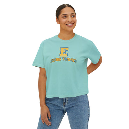 Minneapolis Edison Tommies Casual Boxy Tee - Trendy Women's Top