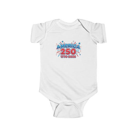 America's 250th Anniversary Infant Bodysuit — "1776–2026" Patriotic Baby Onesie