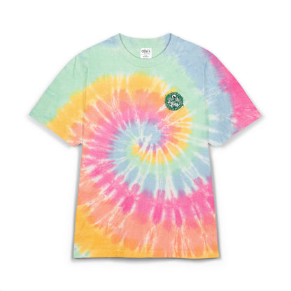 Park Wolfpack Colorful Oversized Tie-Dye T-Shirt with Embroidery - Perfect for Festivals and Casual Wear