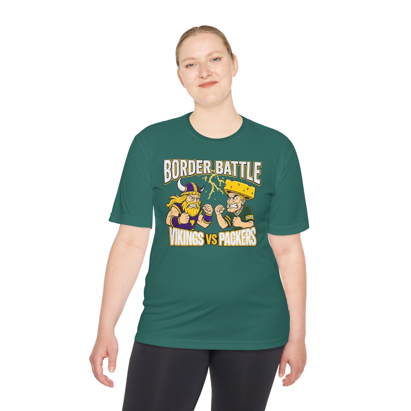 Border Battle Vikings vs Packers Tee — "The Best Seat in the Game Is at the Bar" Sports Rivalry Shirt