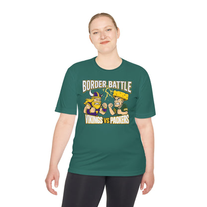 Border Battle Vikings vs Packers Tee — "The Best Seat in the Game Is at the Bar" Sports Rivalry Shirt