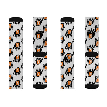 White Bear Bears Sublimation Socks