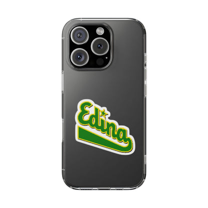 Custom Clear Phone Case with Edina Design - Stylish Protection for Your Smartphone