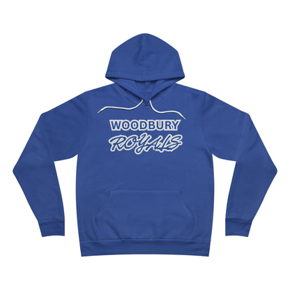 Woodbury Royals Retro Script Hoodie — School Spirit Pullover