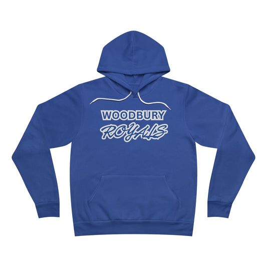 Woodbury Royals Retro Script Hoodie — School Spirit Pullover