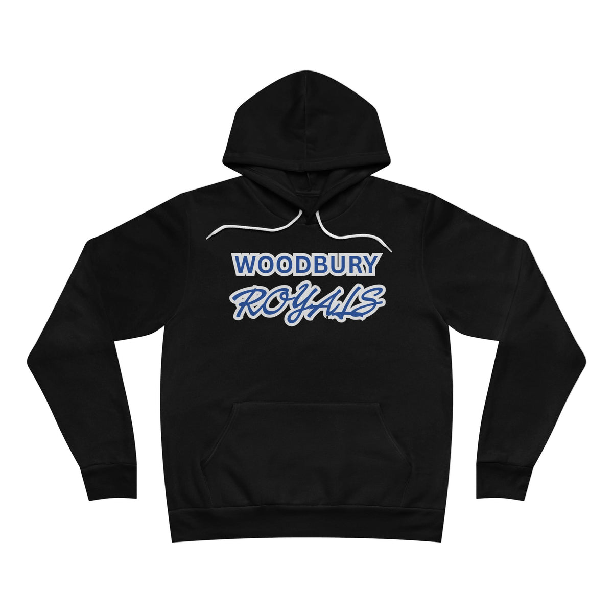 Woodbury Royals Retro Script Hoodie — School Spirit Pullover