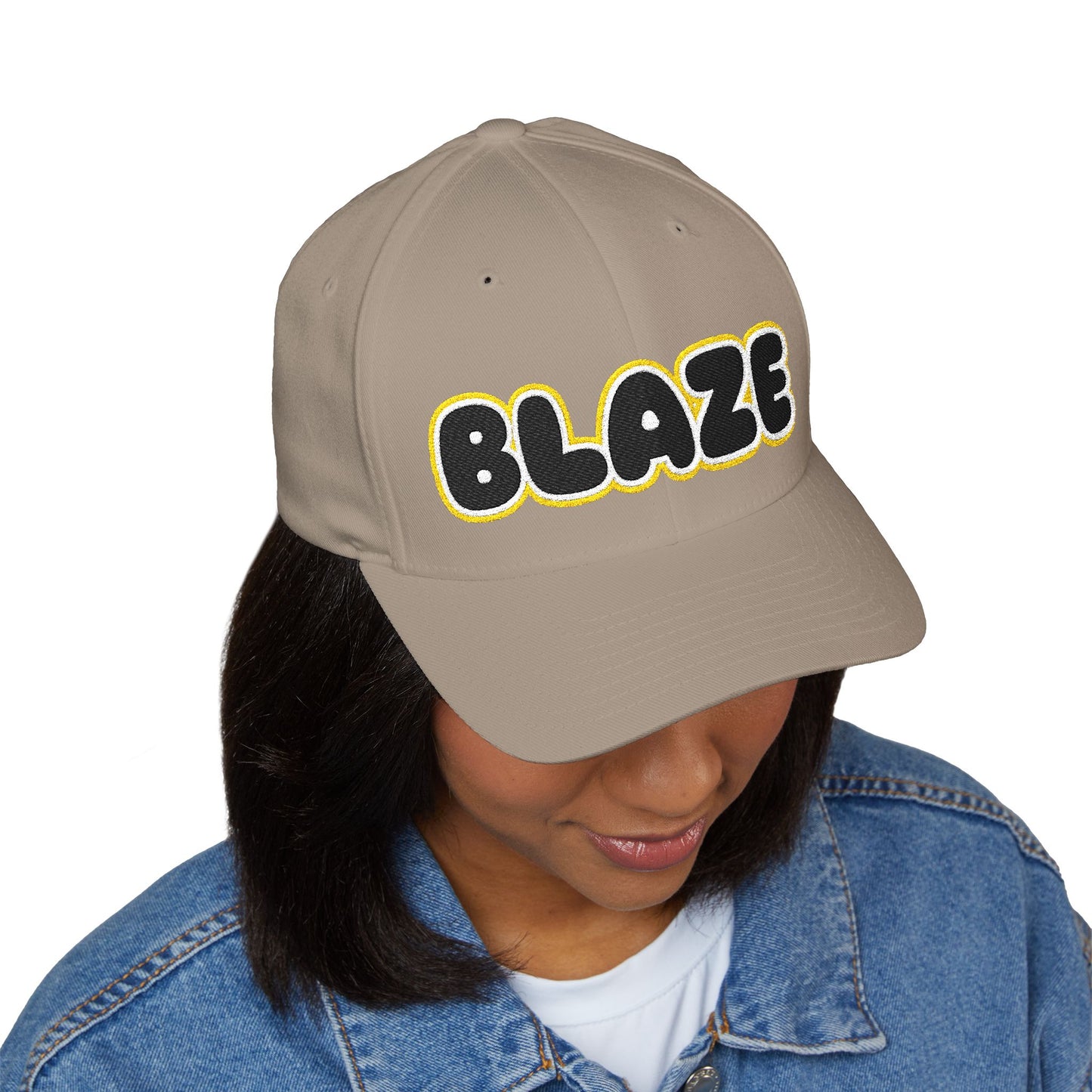 Burnsville Blaze Bubble Logo Embroidered Cap