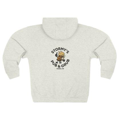 Stormy's Pub & Grub Logo Vintage-Style Hooded Zip-Up