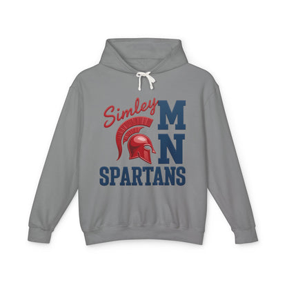 Simley MN Spartans Lightweight Hooded Sweatshirt