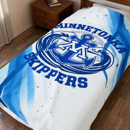 Minnetonka Skippers Cozy Velveteen Plush Blanket