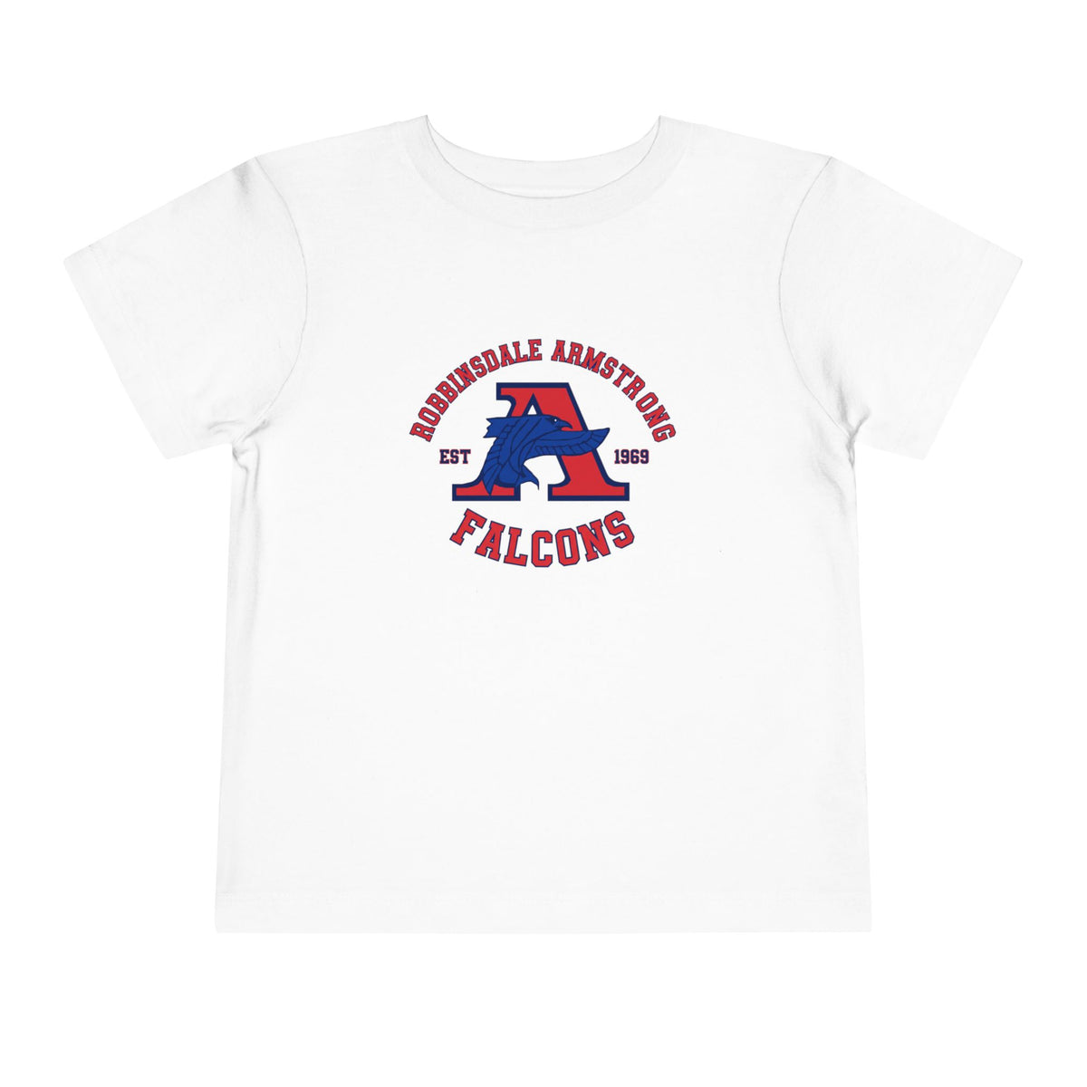 Armstrong Falcons Toddler Tee — Retro School Mascot Short Sleeve