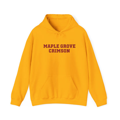 Maple Grove Crimson Unisex Heavy Blend™ Hooded Sweatshirt - Cozy and Stylish for School Spirit