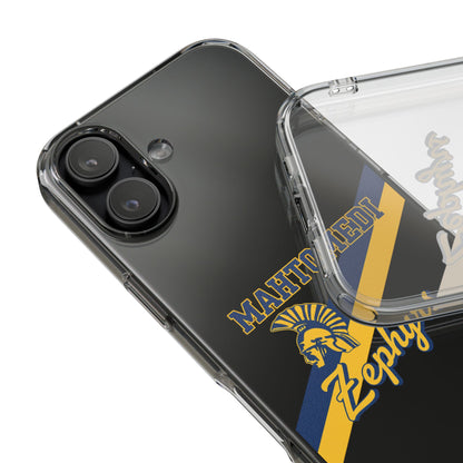Mahtomedi Zephyrs Clear Phone Case with Bold Logo - Perfect for School Events and Graduation