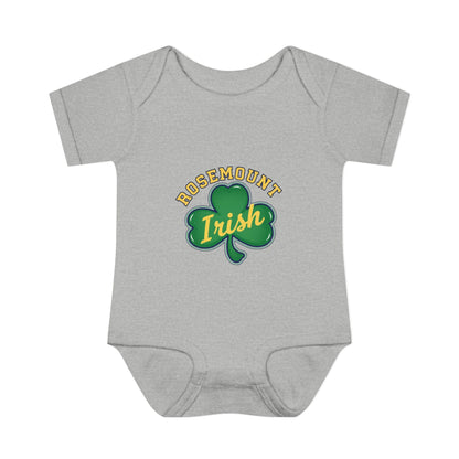 Rosemount Irish Clover Infant Bodysuit - Cute Baby Onesie with Green & Blue Graphic