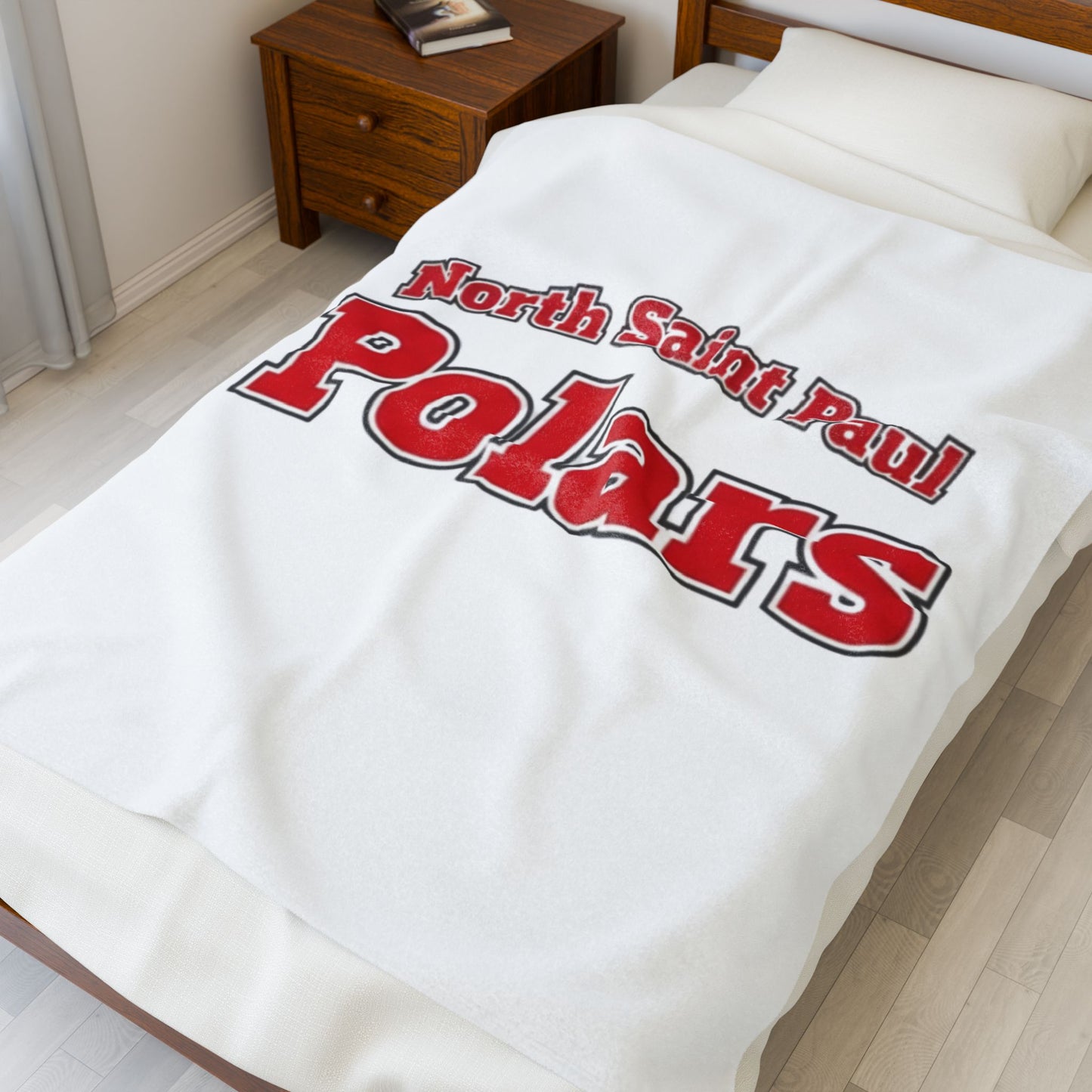Plush Blanket - North Saint Paul Polars Design