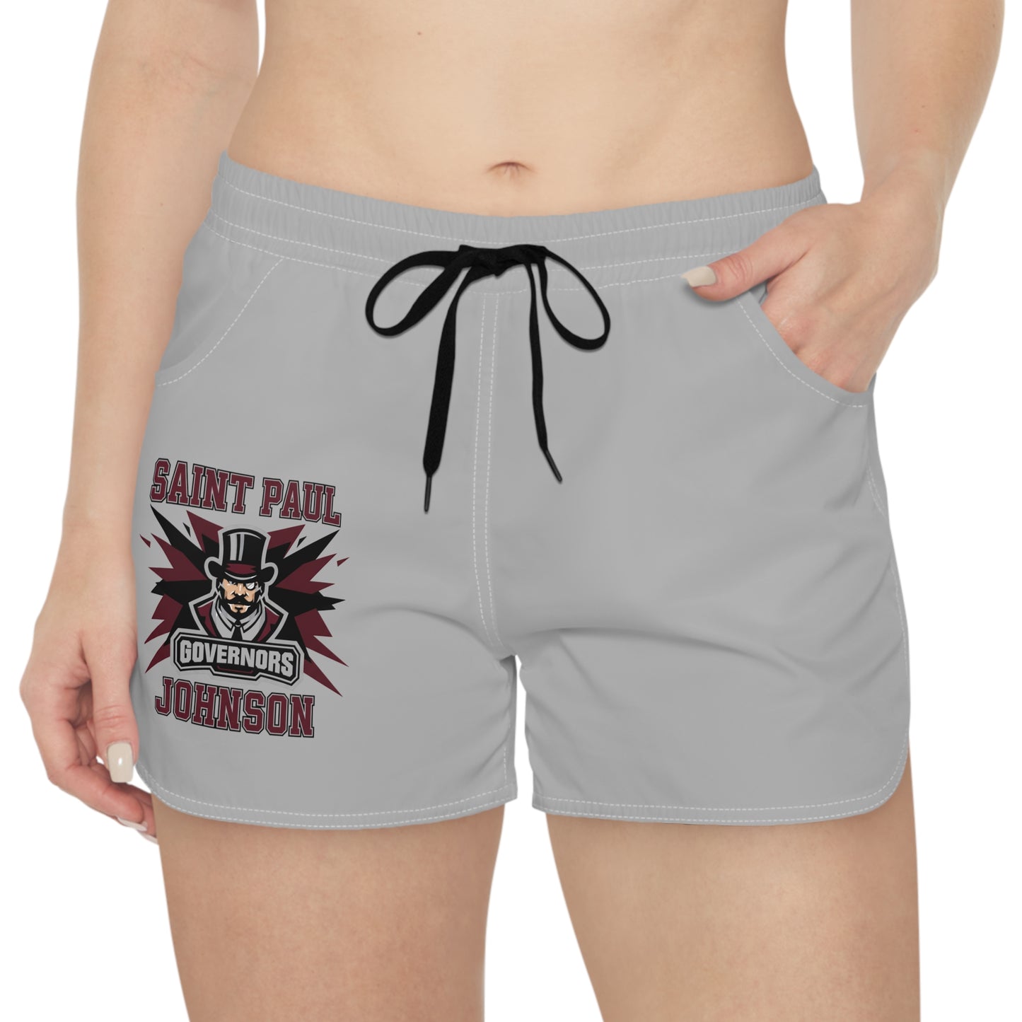 Saint Paul Johnson Governors  Women's Grey Casual Shorts