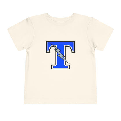 Tartan Titans Toddler Short Sleeve Tee - Fun Lightning Bolt Design