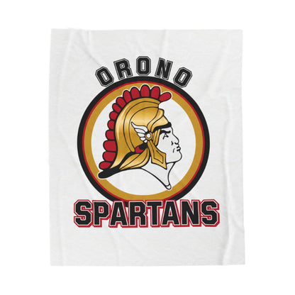 Orono Spartans Cozy Velveteen Plush Blanket - Perfect for Relaxation and Home Decor