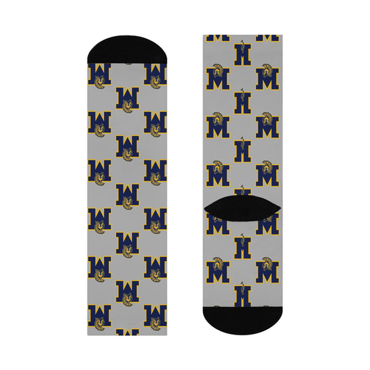 Mahtomedi Zephyrs Sporty Cushioned Crew Socks for Comfort & Style