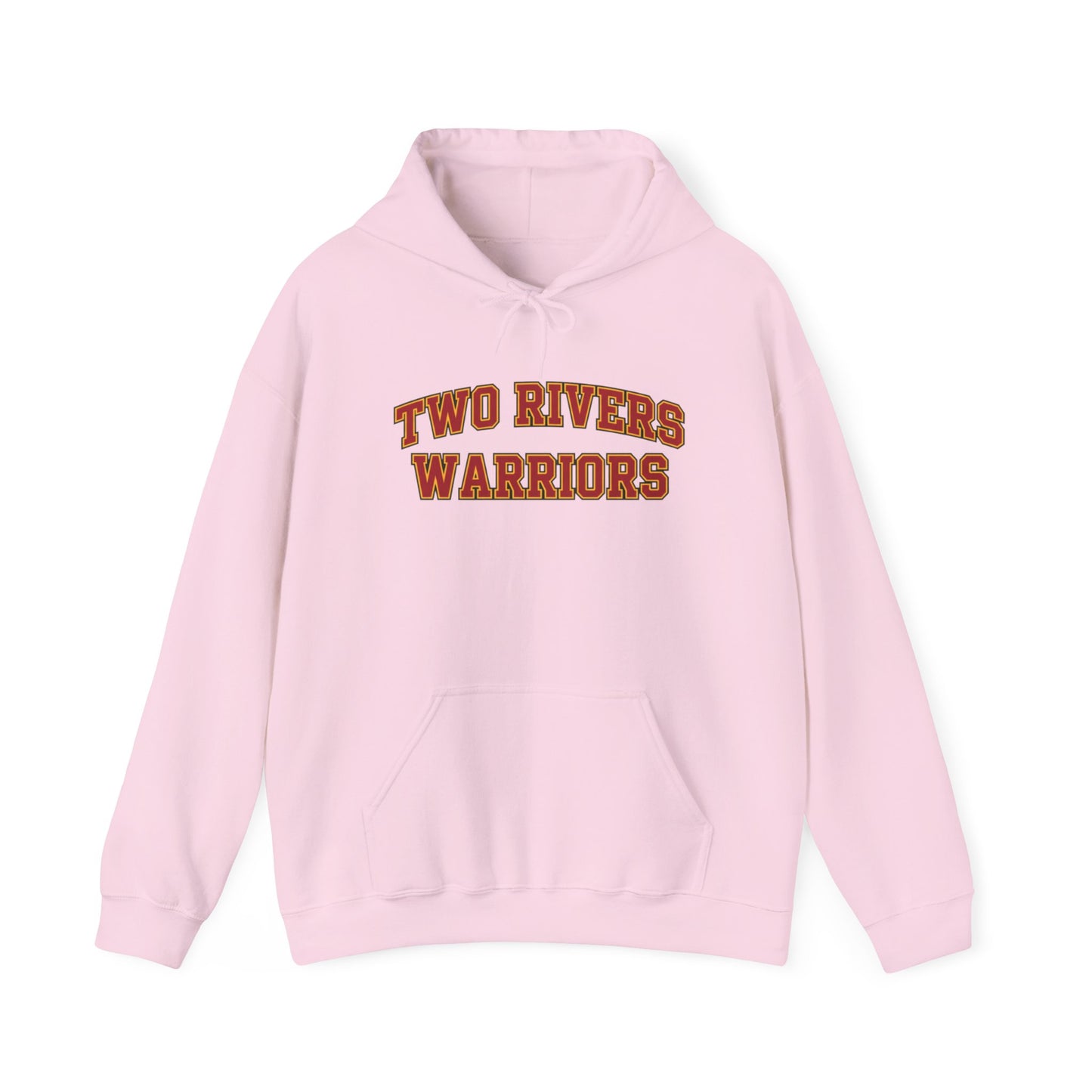 Two Rivers Warriors Unisex Heavy Blend™ Text Logo Hoodie - Cozy, Casual Sweatshirt for Outdoor Lovers