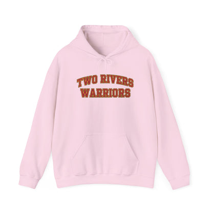 Two Rivers Warriors Unisex Heavy Blend™ Text Logo Hoodie - Cozy, Casual Sweatshirt for Outdoor Lovers