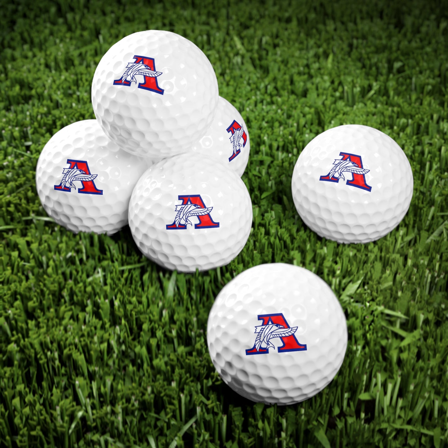 Robbinsdale Armstrong Falcons Personalized Golf Balls Set - 6pcs