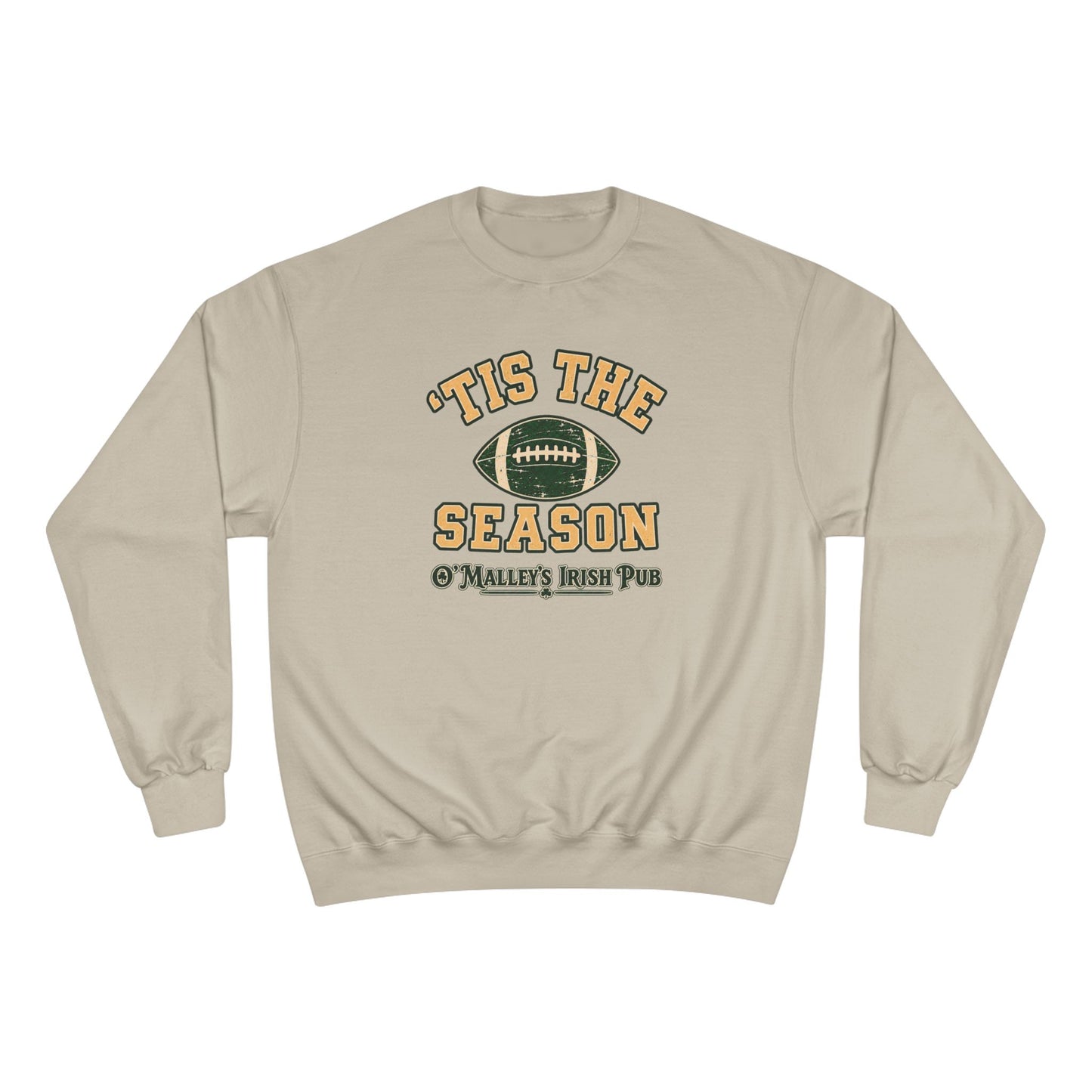 'Tis the Season Football Sweatshirt — O'Malley's Irish Pub Vintage Game Day Champion Crewneck