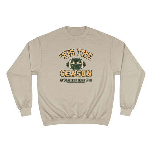 'Tis the Season Football Sweatshirt — O'Malley's Irish Pub Vintage Game Day Champion Crewneck