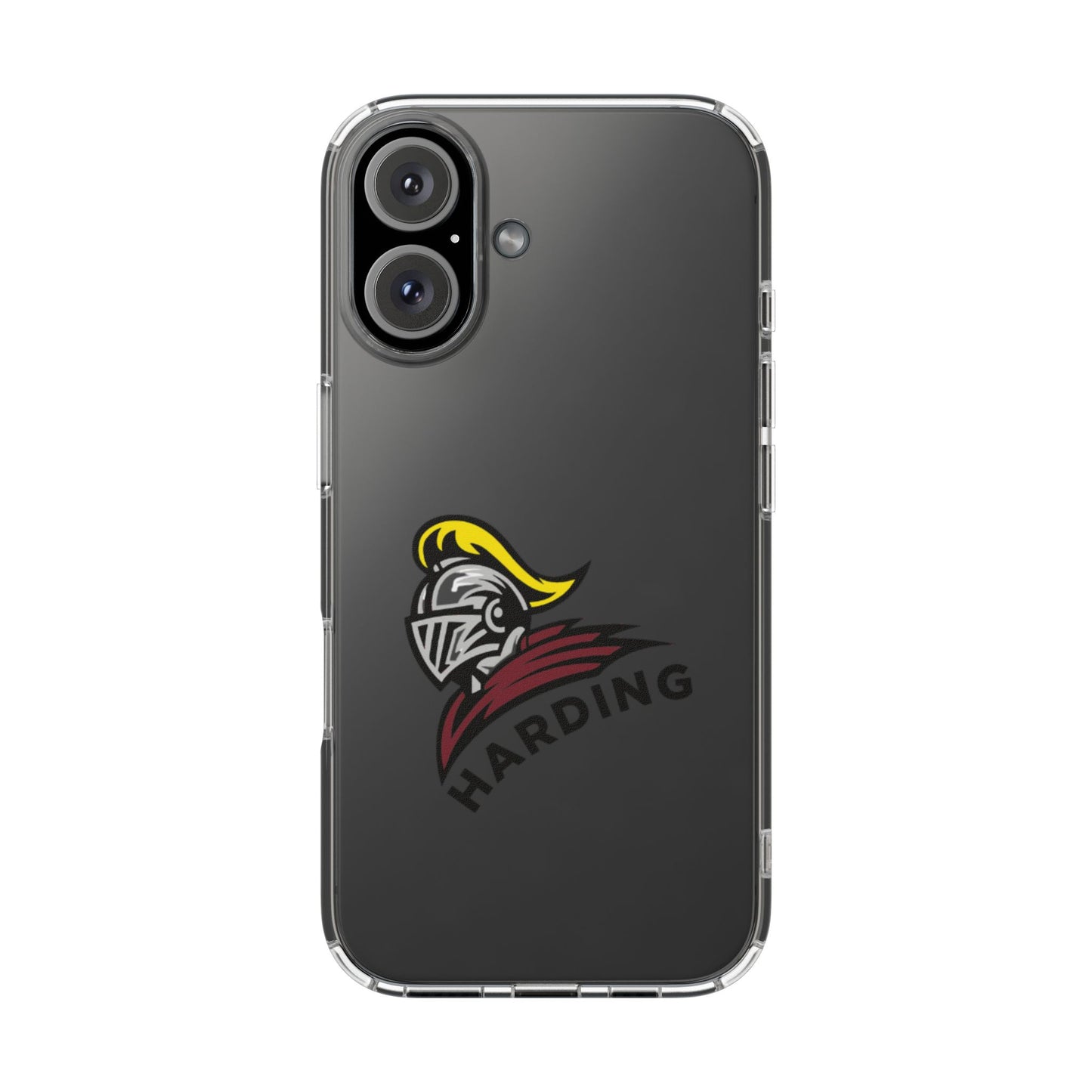 Clear Phone Case with Harding Logo