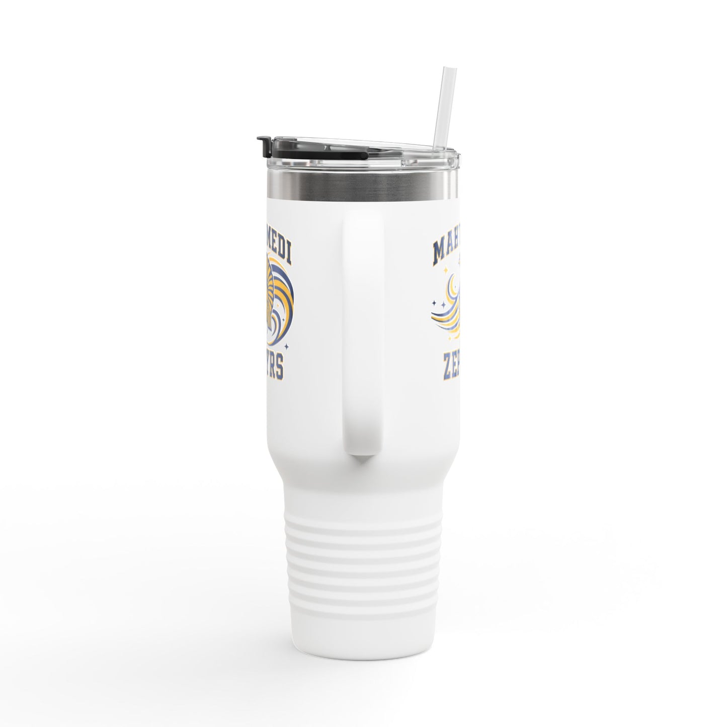 Mahtomedi Zephyrs Insulated Travel Mug - 40oz with Custom Logo for Road Trips and Daily Commutes