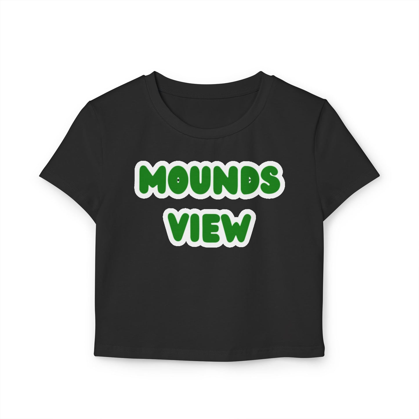 Mounds View Mustangs Women’s Baby Tee - Retro Graphic Top for Casual Vibes