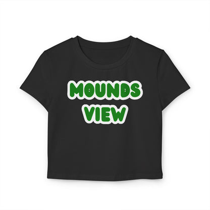 Mounds View Mustangs Women’s Baby Tee - Retro Graphic Top for Casual Vibes