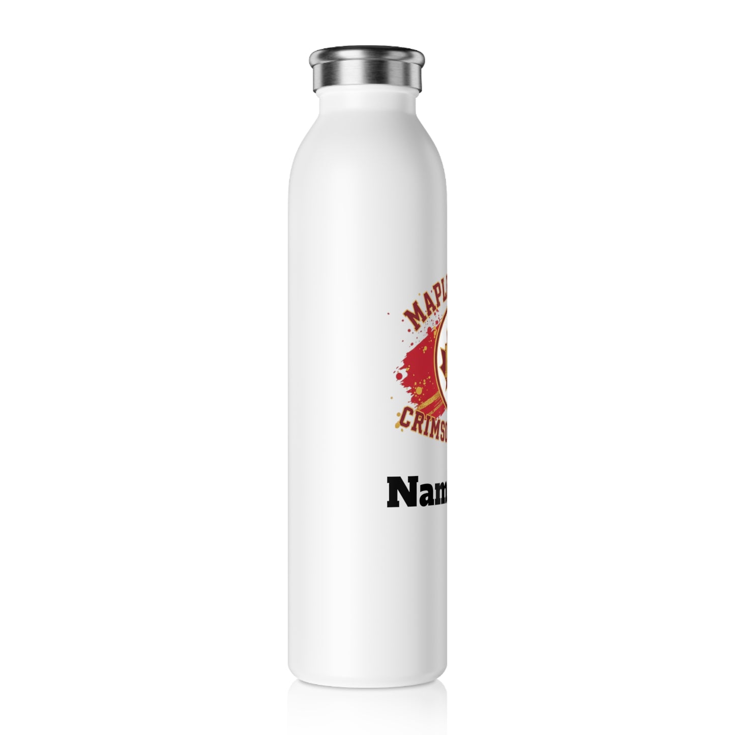Maple Grove Crimson Slim Water Bottle —  Stainless Insulated Bottle