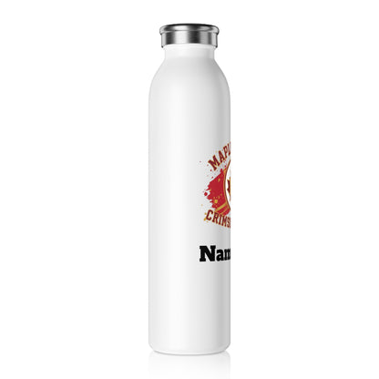 Maple Grove Crimson Slim Water Bottle —  Stainless Insulated Bottle