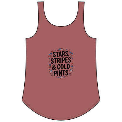 Women's Tank — "Stars, Stripes & Cold Pints" Stormys Pub Tank Top