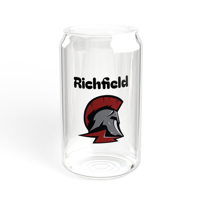 Richfield Spartans Stylish 16oz Sipper Glass, Eco-Friendly Drinkware