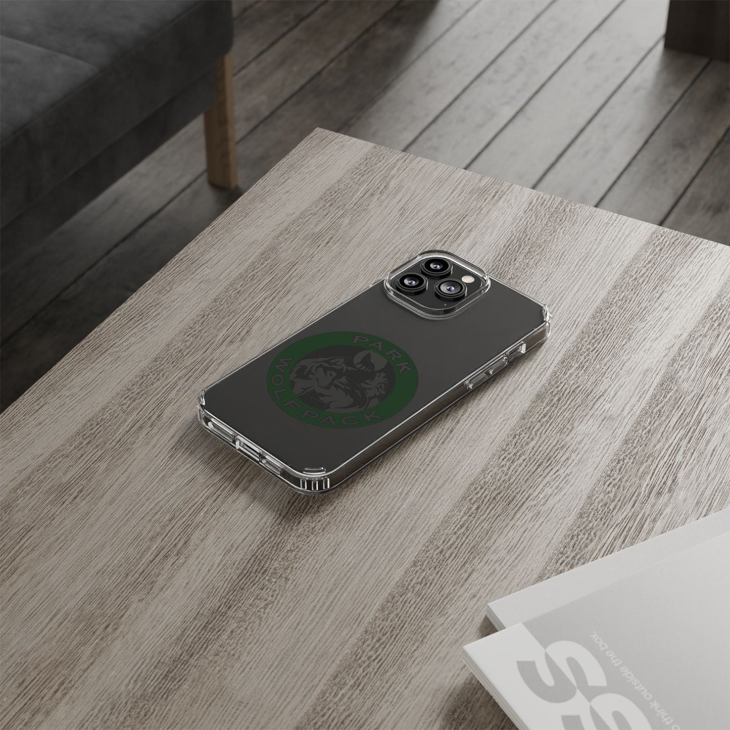 Custom Clear Phone Case - Park Wolfpack Design