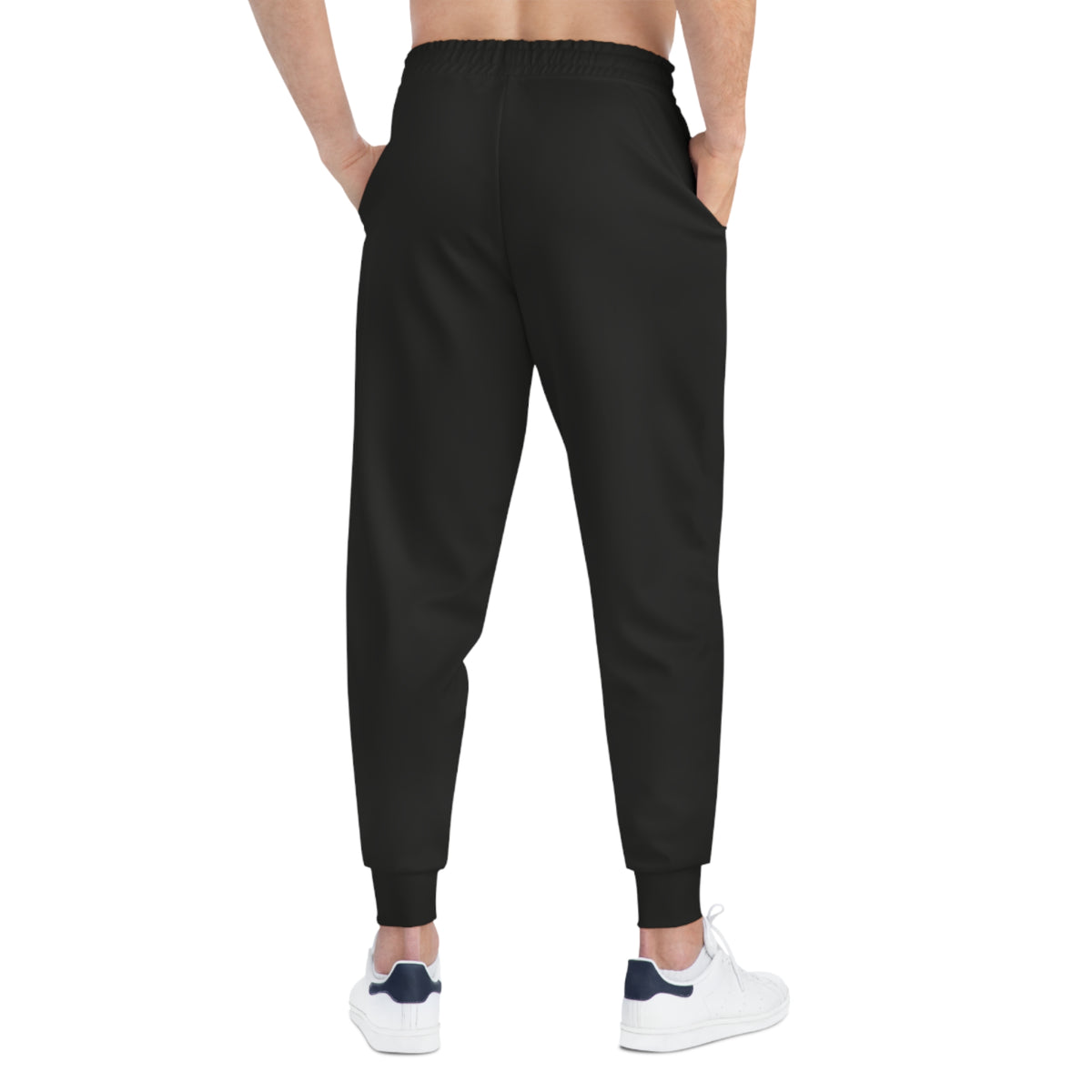East Ridge Raptors Athletic Joggers — Black Team Sweatpants with Vertical Gold 'RAPTORS'