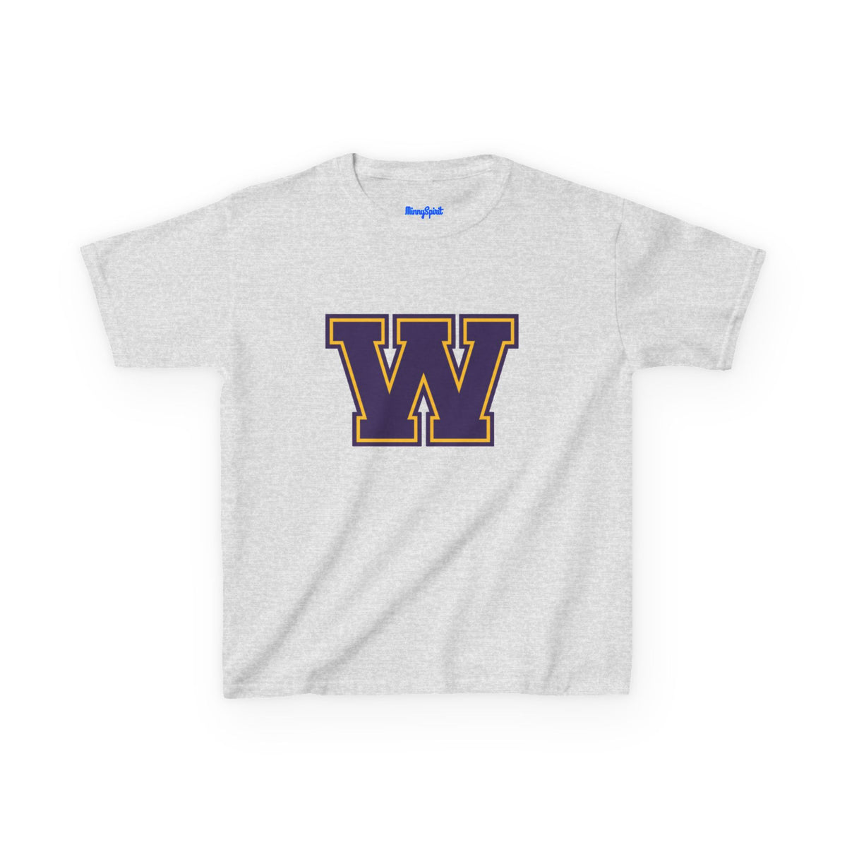 Saint Paul Washington Tech Kids W Letterman Tee — Purple & Gold Retro School Spirit Shirt