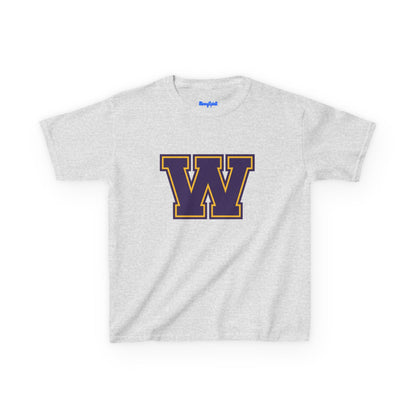 Saint Paul Washington Tech Kids W Letterman Tee — Purple & Gold Retro School Spirit Shirt