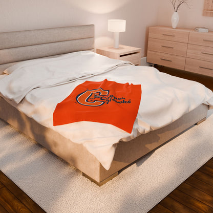 Robbinsdale Cooper Hawks Cozy Velveteen Plush Blanket – Perfect for Sports Fans & Gifts