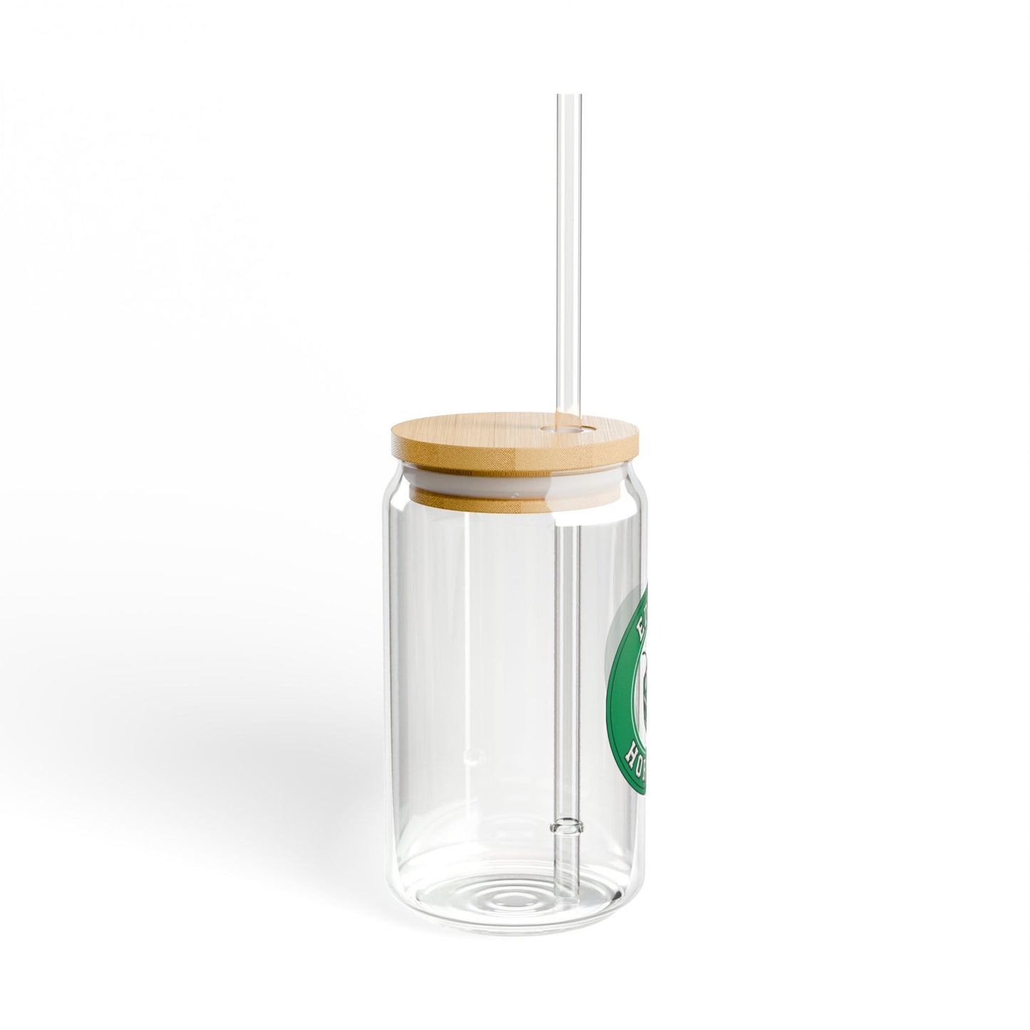 Edina Stylish Sipper Glass - 16oz with Eco-Friendly Lid and Straw