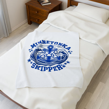 Minnetonka Skippers Cozy Velveteen Plush Blanket
