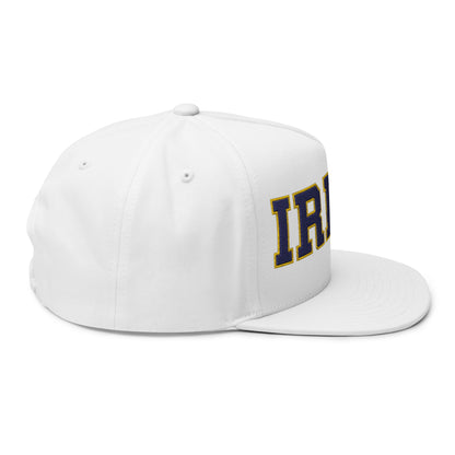 Rosemount Irish Embroidered Flat Bill Cap — School Spirit Snapback