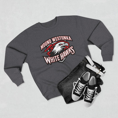 Mound Westonka White Hawks Unisex Crewneck Sweatshirt  - Cozy Everyday Wear